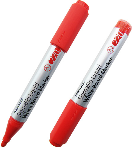 Набор маркеров для белых досок MonAmi SigmaFlo Liquid, 4цв. Корея!!! Толщина письма - 2.0mm, 1.5~5.0mm - фото4